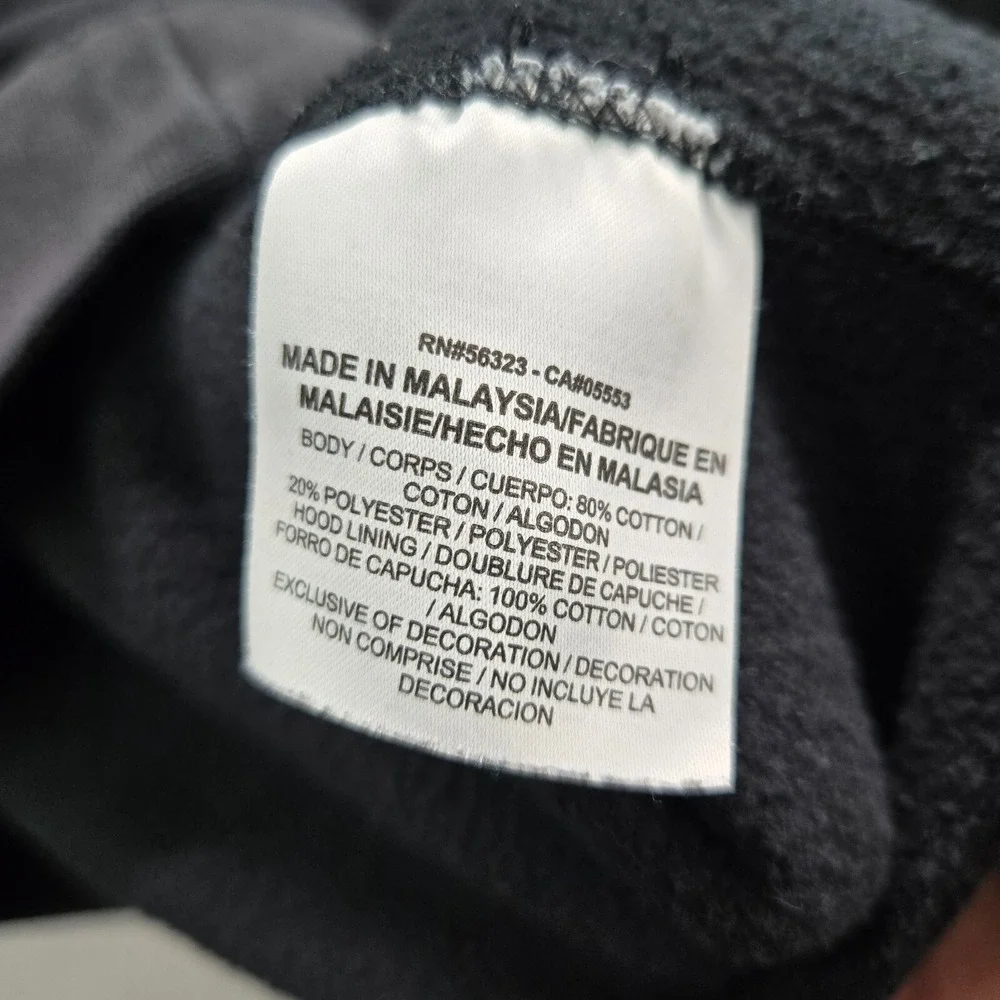 Air Jordan Men Sweatshirt Large Black Space Jam Hoodie‎ Logo Graphic Pullover